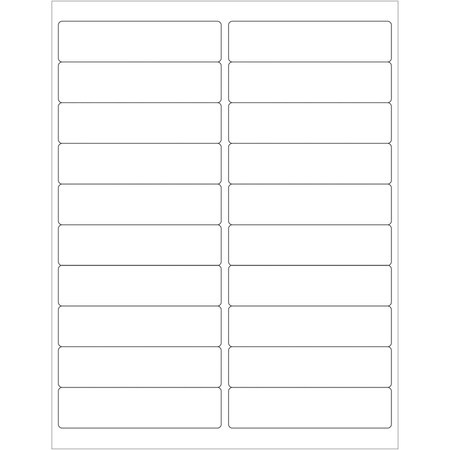 Officespace 4 x 1 in. Weather Resistant Laser Labels OF2822862